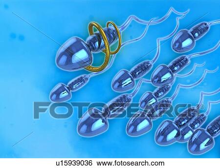Stock Photograph - Nano sperm, illustration.. Fotosearch