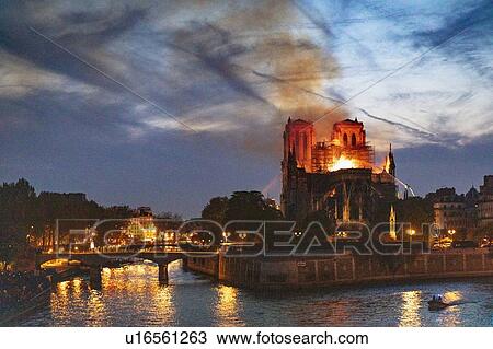 Notre-Dame de Paris fire, Paris, Ile-de-France, France View Large Photo Image Stock Image - Notre-Dame de Paris fire, Paris, Ile-de-France, France. Fotosearch