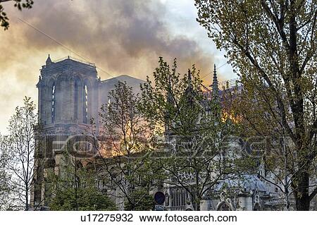 Notre-Dame de Paris fire, Paris, Ile-de-France, France View Large Photo Image Stock Image - Notre-Dame de Paris fire, Paris, Ile-de-France, France. Fotosearch