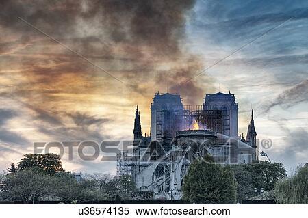 Notre-Dame de Paris fire, Paris, Ile-de-France, France View Large Photo Image Stock Photography - Notre-Dame de Paris fire, Paris, Ile-de-France, France. Fotosearch