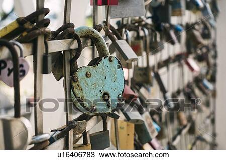 Padlocks on fence in Barcelona, Spain View Large Photo Image Stock Image - Padlocks on fence in Barcelona, Spain. Fotosearch
