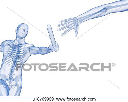 Person passing a relay baton, computer artwork. View Large Photo Image Stock Photo - Person passing a relay baton, computer artwork.. Fotosearch