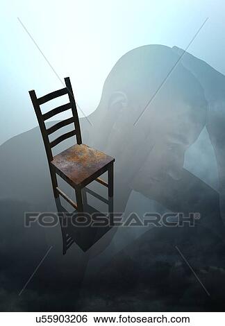 Stock Photograph - Person with head in hands, illustration.. Fotosearch