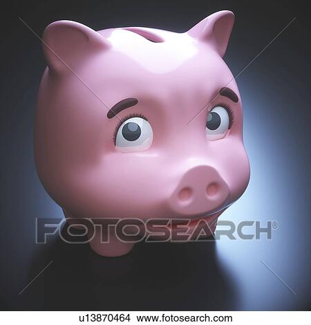 Piggy bank, close up. View Large Photo Image Picture - Piggy bank, close up.. Fotosearch
