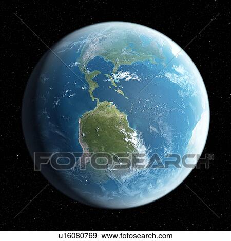 Stock Photo - Planet earth, computer illustration.. Fotosearch