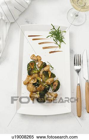 Plate of fried broccoli and cauliflower View Large Photo Image Stock Photography - Plate of fried broccoli and cauliflower. Fotosearch