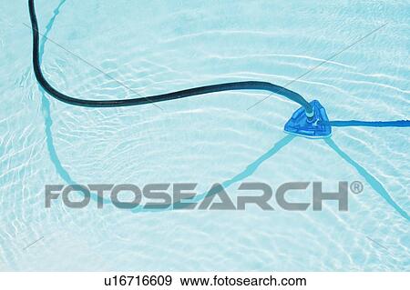 Pool vacuum in swimming pool View Large Photo Image Stock Photo - Pool vacuum in swimming pool. Fotosearch