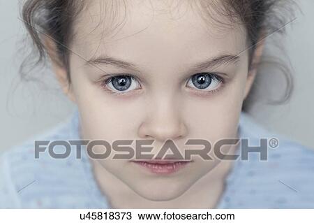 Stock Image - Portrait of girl. Fotosearch