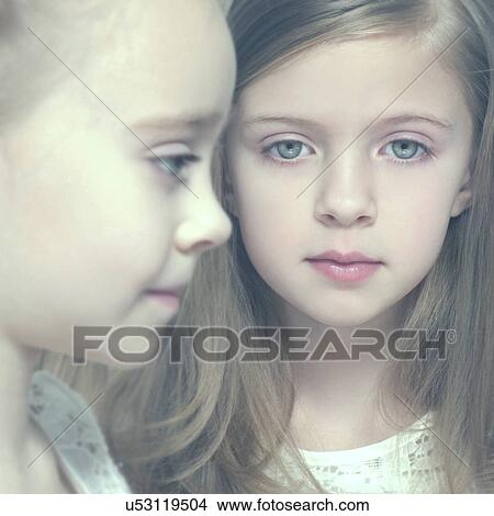 Portrait of two sisters View Large Photo Image Picture - Portrait of two sisters. Fotosearch