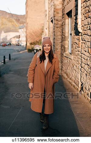 Portrait of woman on street, Edinburgh, Scotland View Large Photo Image Stock Photography - Portrait of woman on street, Edinburgh, Scotland. Fotosearch