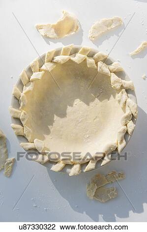 Stock Image - Raw pie crust. Fotosearch