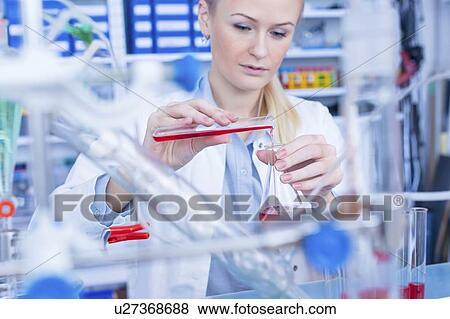 Researcher in chemistry lab. View Large Photo Image Stock Photo - Researcher in chemistry lab.. Fotosearch