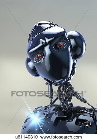 Stock Image - Robot, illustration.. Fotosearch