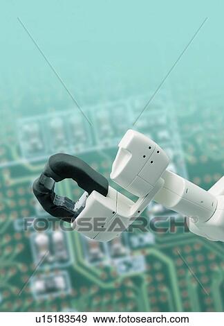 Stock Photo - Robotic arm, illustration.. Fotosearch
