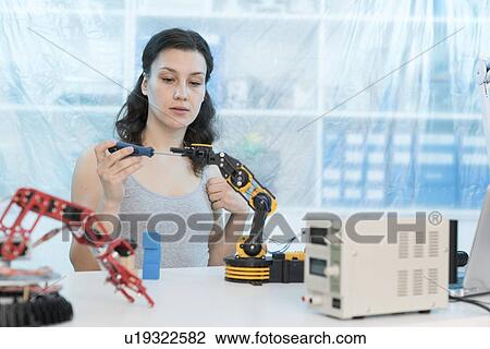 Stock Image - Robotics research.. Fotosearch