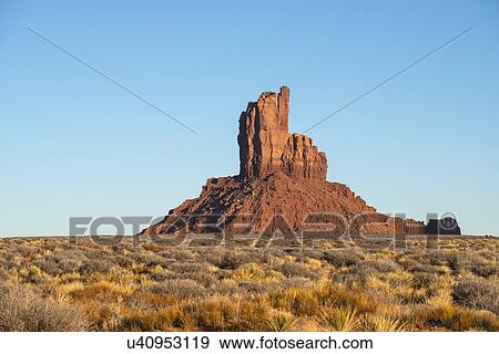 Stock Photo - Rock formation in Monument Valley, Arizona, USA. Fotosearch