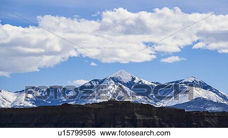 Stock Photography - Rock formations and mountain landscape in Capitol Reef National Park, USA. Fotosearch