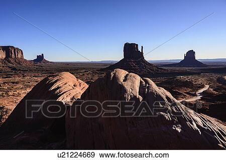 Rock formations in Monument Valley, Arizona, USA View Large Photo Image Stock Photo - Rock formations in Monument Valley, Arizona, USA. Fotosearch