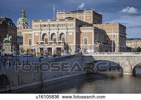 Stock Photograph - Royal Swedish Opera in Stockholm, Sweden. Fotosearch