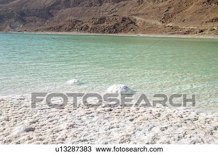 Salt crystallization caused by water evaporation, Dead Sea, Israel. View Large Photo Image Stock Image - Salt crystallization caused by water evaporation, Dead Sea, Israel.. Fotosearch