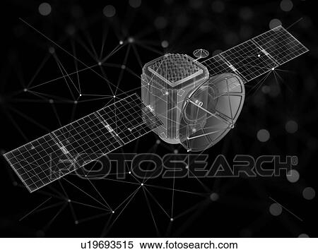 Satellite network, conceptual illustration. View Large Photo Image Stock Photography - Satellite network, conceptual illustration.. Fotosearch
