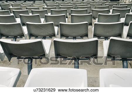 Stock Photo - Seats in stadium. Fotosearch