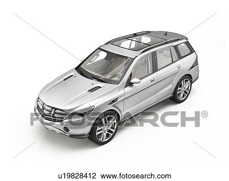 Silver car, illustration. View Large Photo Image Stock Image - Silver car, illustration.. Fotosearch