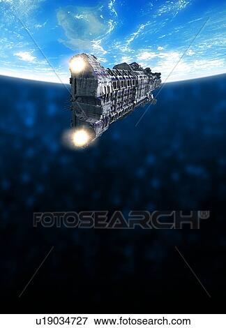 Stock Photo - Spacecraft, illustration.. Fotosearch