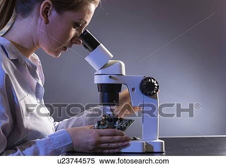 Technician examining circuit board. View Large Photo Image Stock Photography - Technician examining circuit board.. Fotosearch