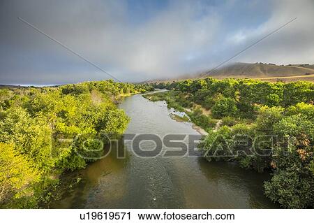 Treelined river in Paso Robles, California, USA View Large Photo Image Stock Image - Treelined river in Paso Robles, California, USA. Fotosearch