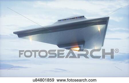 Stock Photo - UFO, computer illustration.. Fotosearch