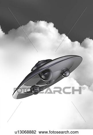 Stock Image - UFO, illustration.. Fotosearch