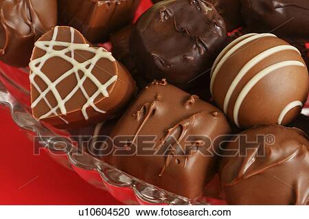 Variety of chocolates on bowl View Large Photo Image Stock Image - Variety of chocolates on bowl. Fotosearch
