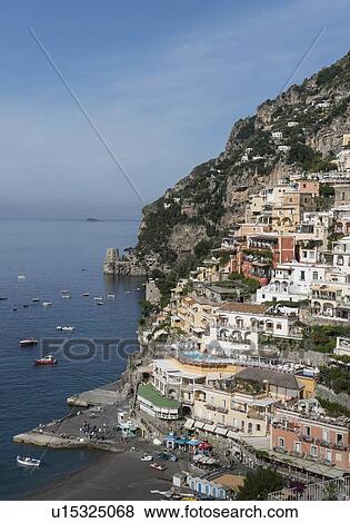 Stock Photo - Village of Positano on Amalfi Coast, Italy. Fotosearch