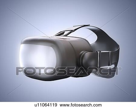 Stock Photo - Virtual reality headset, illustration.. Fotosearch