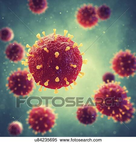 Virus particles, illustration. Viruses are infectious pathogens that replicate in living cells. View Large Photo Image Stock Photography - Virus particles, illustration. Viruses are infectious pathogens that replicate in living cells.. Fotosearch