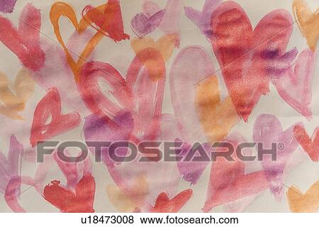 Watercolor painting of hearts View Large Photo Image Stock Photo - Watercolor painting of hearts. Fotosearch