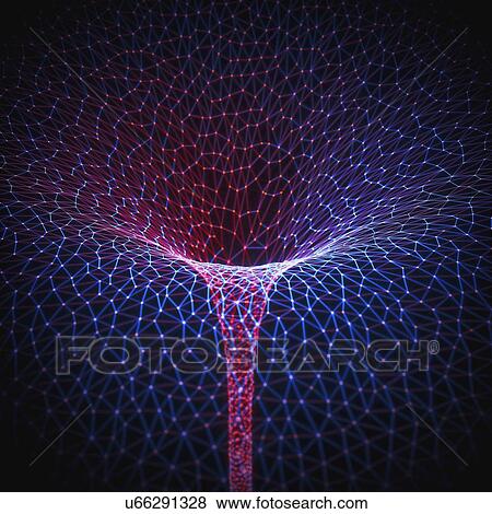 Stock Photo - Wormhole, illustration.. Fotosearch