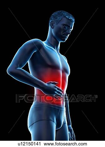 Abdominal pain, conceptual illustration. View Large Photo Image Stock Image - Abdominal pain, conceptual illustration.. Fotosearch