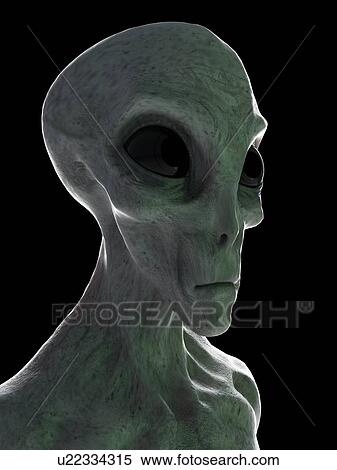Alien, computer illustration. View Large Photo Image Stock Photography - Alien, computer illustration.. Fotosearch