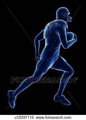 American football player, illustration View Large Photo Image Stock Photography - American football player, illustration. Fotosearch