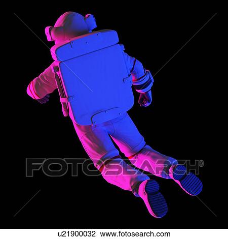 Stock Image - Astronaut, computer illustration.. Fotosearch