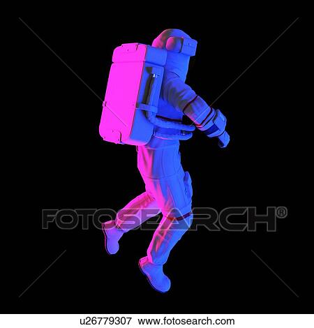 Stock Photo - Astronaut, computer illustration.. Fotosearch