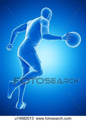 Basketball player, computer illustration. View Large Photo Image Stock Image - Basketball player, computer illustration.. Fotosearch