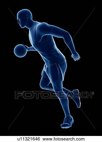 Stock Photograph - Basketball player, computer illustration.. Fotosearch