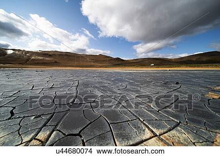 Cracked earth, Iceland. View Large Photo Image Picture - Cracked earth, Iceland.. Fotosearch