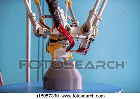 Stock Image - Delta 3d printer.. Fotosearch