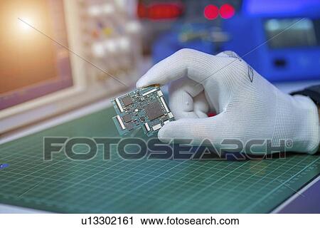 Stock Image - Electronics laboratory.. Fotosearch