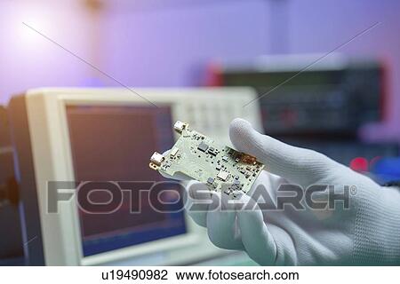 Stock Image - Electronics laboratory.. Fotosearch
