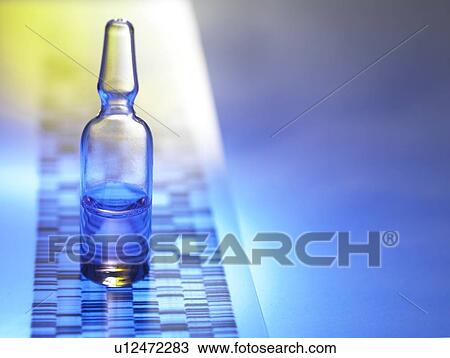 Stock Image - Genetic medicine, conceptual image. Drug developed using information from a patient's DNA (deoxyribonucleic acid) to fight a particular disease.. Fotosearch